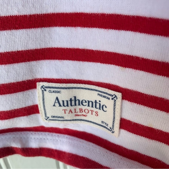 Talbots Authentic T-Shirt w/Sailor Stripes (XL); 3/4 length sleeves- 4th July 🎉 - Picture 4 of 7